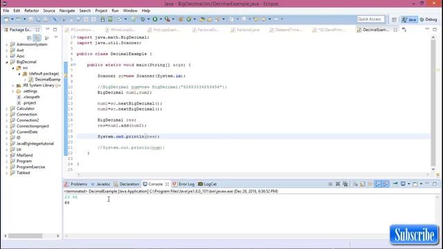 Java biginteger #8 BigDecimal in java смотреть онлайн