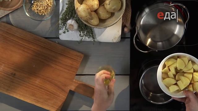 Картофельно-грибной крем-суп смотреть онлайн