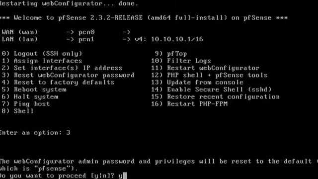Reset password admin Pfsense 2.3.2 смотреть онлайн