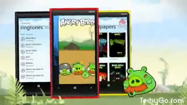 Nokia Lumia Angry Birds Roost смотреть онлайн