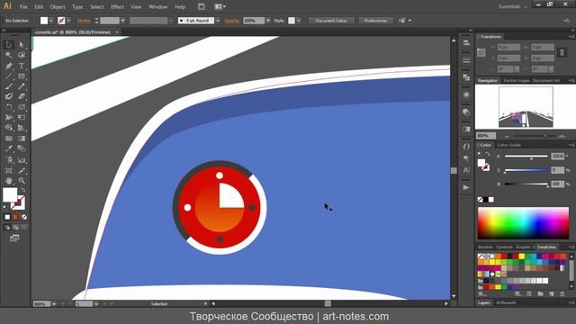 Как нарисовать машину в Adobe Illustrator смотреть онлайн