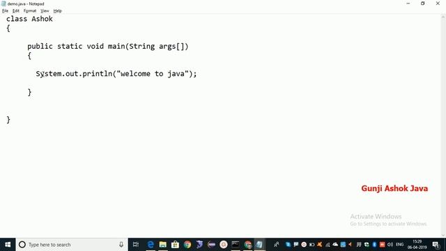 Introduction to Identifier in Java In Telugu By Gunji Ashok смотреть онлайн