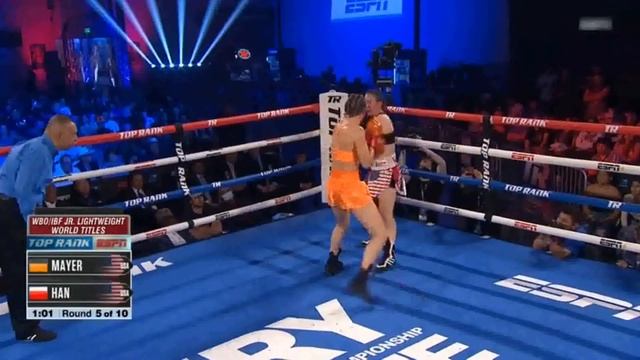 MIKAELA MAYER  Vs  JENNIFER HAN  WOMEN JR LIGHTWEIGHTS CHAMPIONSHIP BOXING  @professionalboxing9867