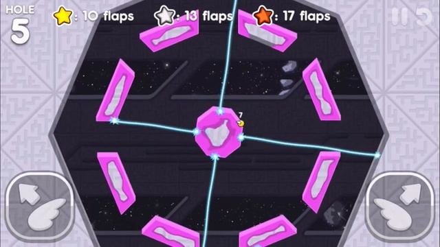 Flappy Golf 2 - Space Base - All Gold Stars and Ghost Flag смотреть онлайн