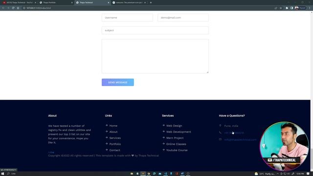 Website Development in Hindi #17: Completing our Footer Section UI | P-2 смотреть онлайн