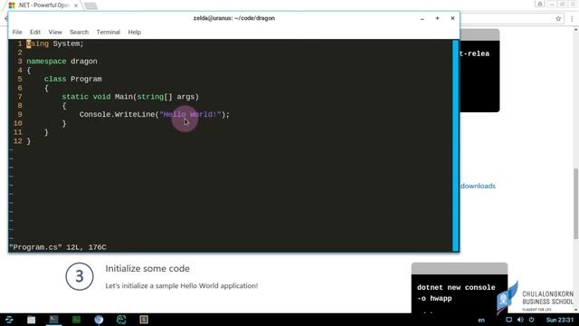 สอน C# เบื้องต้น: การติดตั้ง .NET Core 1.1 บน Linux เพื่อใช้เขียนโปรแกรม C# смотреть онлайн