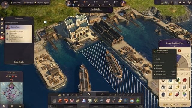 Anno 1800 Seat of Power - Fish to Gold FREE GOLD BARS Part 7 | Let's play Anno 1800 Gameplay смотреть онлайн