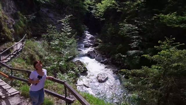 Австрия достопримечательности водопад Tscheppaschlucht смотреть онлайн