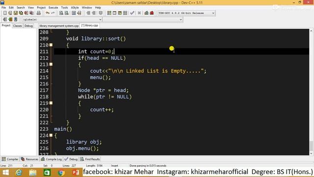Library Management System in Data Structure Using C++ with Source Code | Singly Linked List Project смотреть онлайн