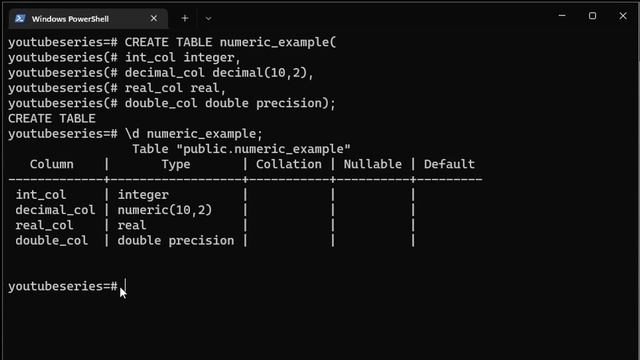 Numeric Data Type : Exploring Integer, Decimal, Real, and Double Precision | Mastering PostgreSQL смотреть онлайн