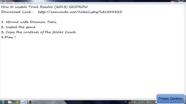 How to install - Tomb Raider 2013 SKIDROW] смотреть онлайн