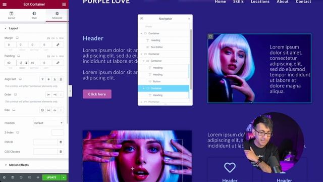 One Page Site Tutorial Hype Portfolio Announcement Example - Elementor Wordpress Tutorial смотреть онлайн