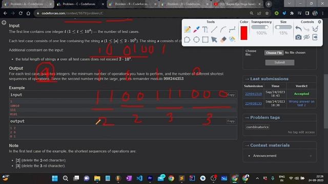 C. Make it Alternating (Explanation) Codeforces Educational Codeforces Round 155 смотреть онлайн