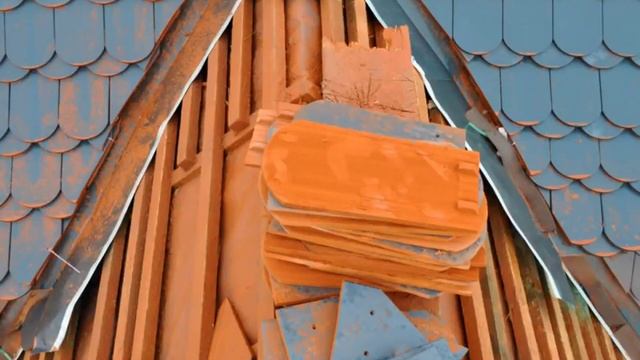 Натуральная черепица бобровый хвост, карповка, чешуя смотреть онлайн