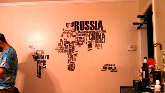 Time Lapse of vinyl wall mural смотреть онлайн