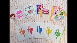 Гарри Поттер?Распаковка бумажных сюрпризов?Закладки?Приготовь???Pusheen?Back to school?