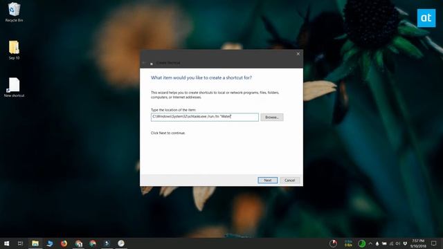 How To Create a Desktop Shortcut For Scheduled Tasks On Windows 10 смотреть онлайн