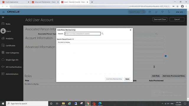 Oracle Fusion - Create User & Assign Roles смотреть онлайн