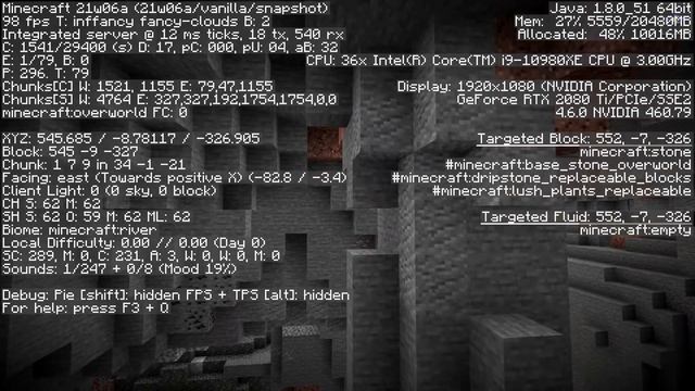 Новые пещеры в майнкрафте! Minecraft 1.17 snapshot 21w06a смотреть онлайн