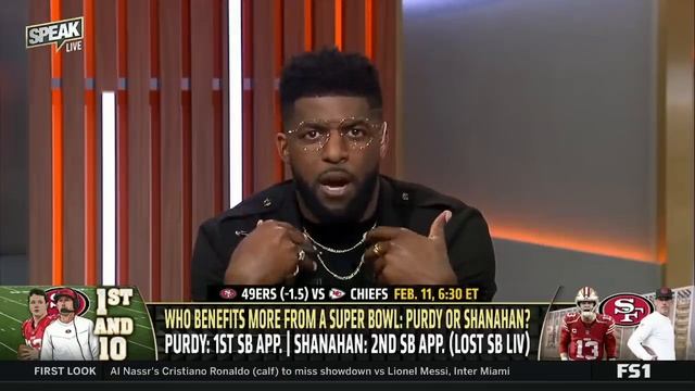 SPEAK | "All I see is Brock Purdy" - Shady & Acho heated debate 49ers vs Chiefs on NFL Final смотреть онлайн