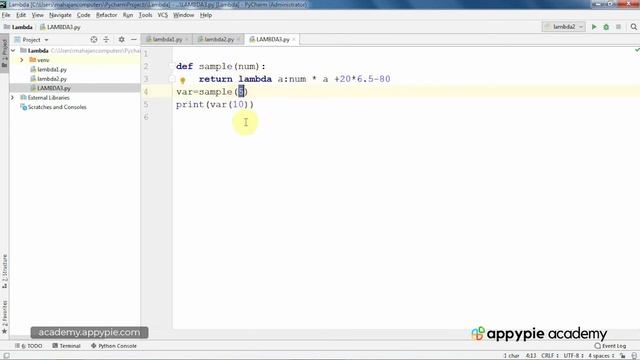 Lambda functions in return statement - Lesson 89 смотреть онлайн