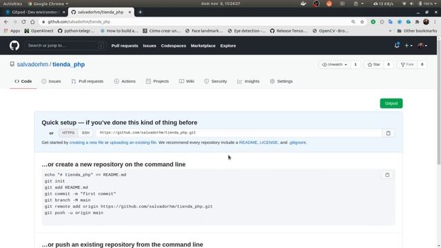 Aplicaciones web (Backend) 1 - Conectar Gitpod con GitHub смотреть онлайн