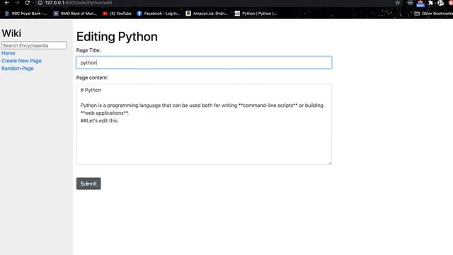 CS50 Project1- Wiki смотреть онлайн