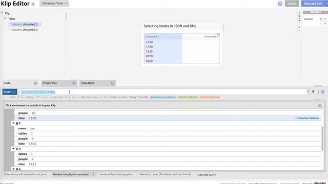 Selecting Nodes in JSON and XML Data смотреть онлайн