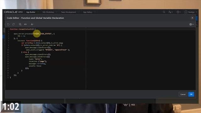 Call PL/SQL from JavaScript in Oracle APEX | Rodrigo Mesquita смотреть онлайн