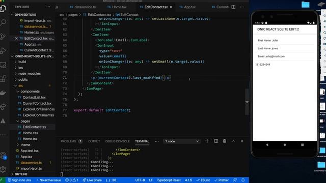 IONIC REACT JS: How To Use SQLite Capacitor Plugin In Ionic React Applications: create update delet смотреть онлайн