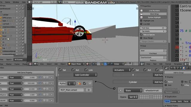 Blender Game Engine - "Realistic" Car Physics 3.0 (Update 0.6.7) смотреть онлайн