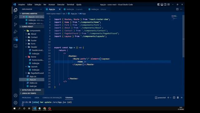 Layout Compartilhado no React Router Dom . Recat Js смотреть онлайн