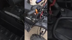 Установка ручки газа на подростковый квадроцикл