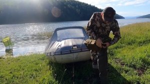 Отдых, рыбалка, залив Барсугаш - Красноярское водохранилище (перезалил, исправил звук)