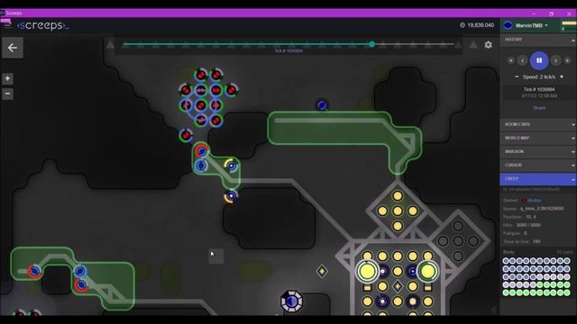 Siege Defence analysis - Modus vs MarvinTMB - Screeps Warfare Championship 213 смотреть онлайн