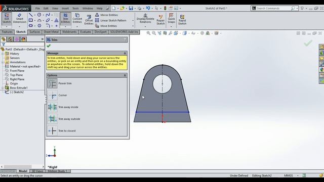 AUTOCAD l SOLIDWORKS l CAD ENGINEER l SOLID WORKS PART MODEL FOR BEGINNERS 12 смотреть онлайн