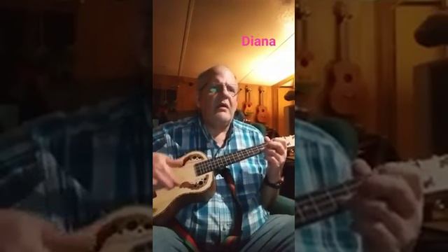 Diana Paul Anka ukulele cover смотреть онлайн