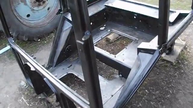 Ремонт большой кабины мтз 80 ( часть 3 Покраска каркаса ) смотреть онлайн