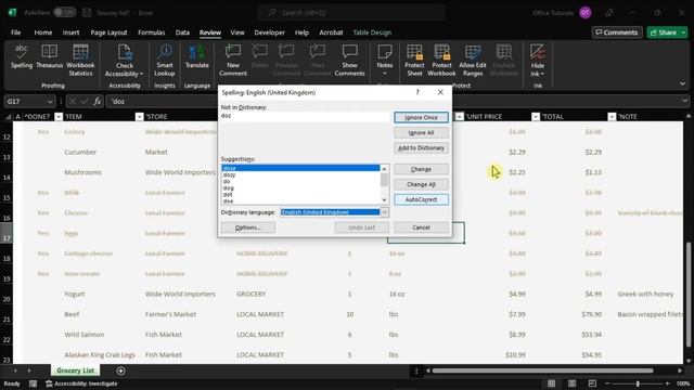 How to Easily SPELL CHECK in EXCEL (and/or Enable AutoCorrect) смотреть онлайн