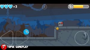 RED BALL 4: Funny Blue Ball Journey ALL LEVELS (1-75) Complete Game Walkthrough VOLUME 1,2,3,4,5