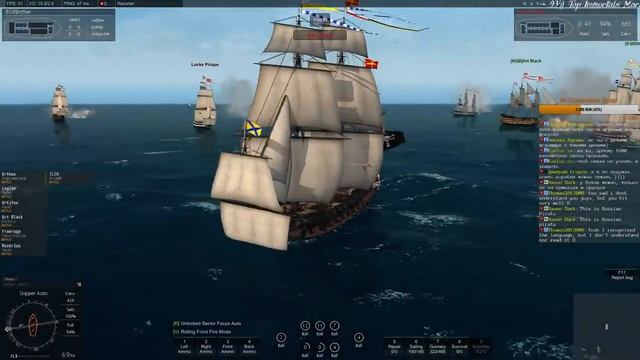Naval Action "Ингерманланд" Корабль Петра Первого смотреть онлайн