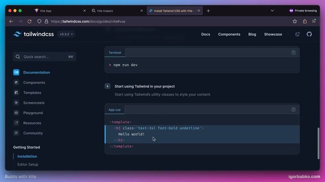 Vite | сборщик нового поколения #5 - PostCSS плагины (Tailwind CSS)