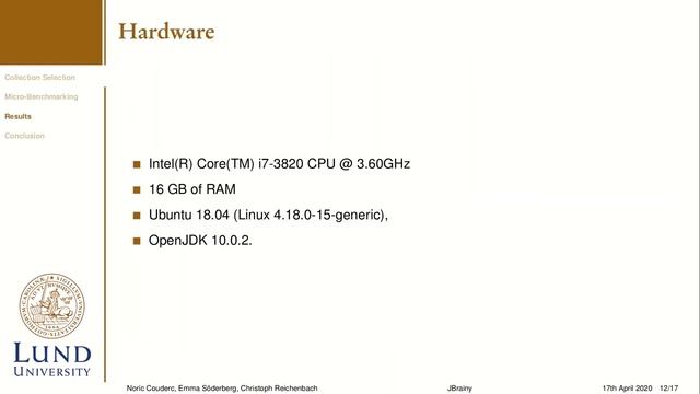 JBrainy Micro Benchmarking Java Collections with Interference Work in Progress смотреть онлайн