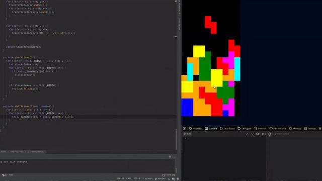 Tetris written in Typescript смотреть онлайн