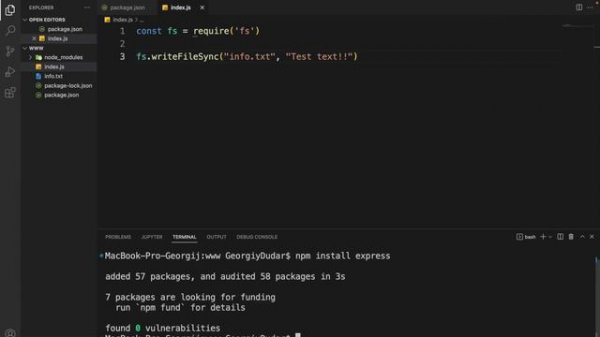 Изучение Node JS, Express JS за час в одном видео! Разработка веб сайта с нуля