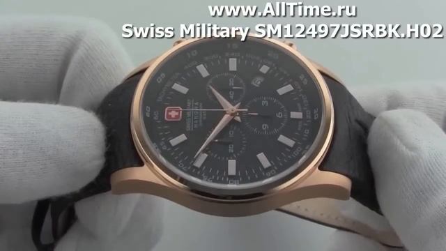 Мужские наручные швейцарские часы Swiss Military SM12497JSRBK.H02 смотреть онлайн