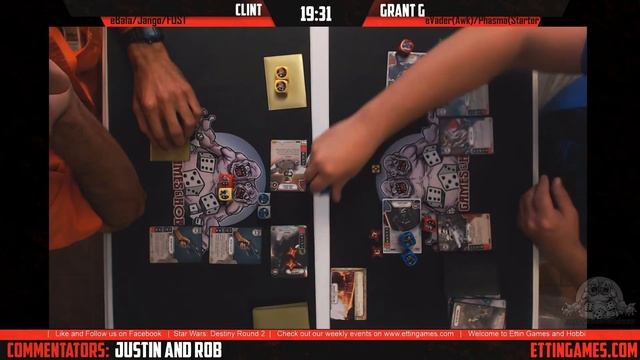 Ettin Games Star Wars Destiny - Round 2 - eBala/Jango/FOST v. eVader(Awk)/Phasma(Starter) смотреть онлайн