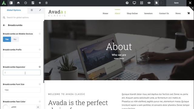 워드프레스 아바다테마 BreadCrumbs 옵션 사용법 WordPress Avada Theme BreadCrumbs Option How to use смотреть онлайн