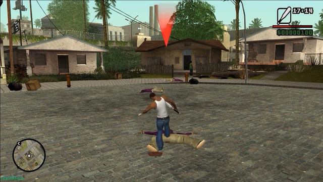 GTA San Andreas - Ballas vs Grove смотреть онлайн