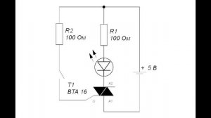 Простая, но необходимая схема для проверки тиристоров и симисторов.